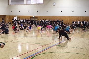 栃木県の高校ダンス部へのダンス講習会